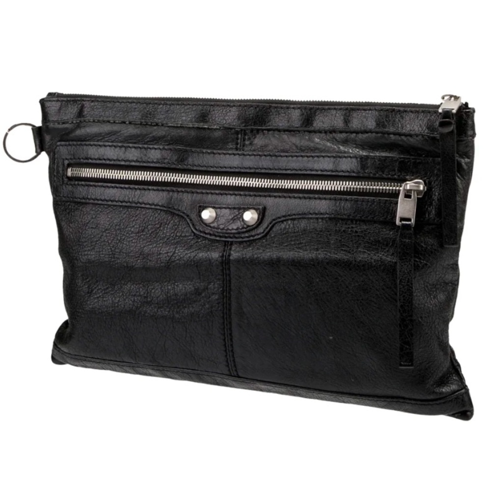 Vintage Balenciaga Paris moto clip pouch large Le City Y2K